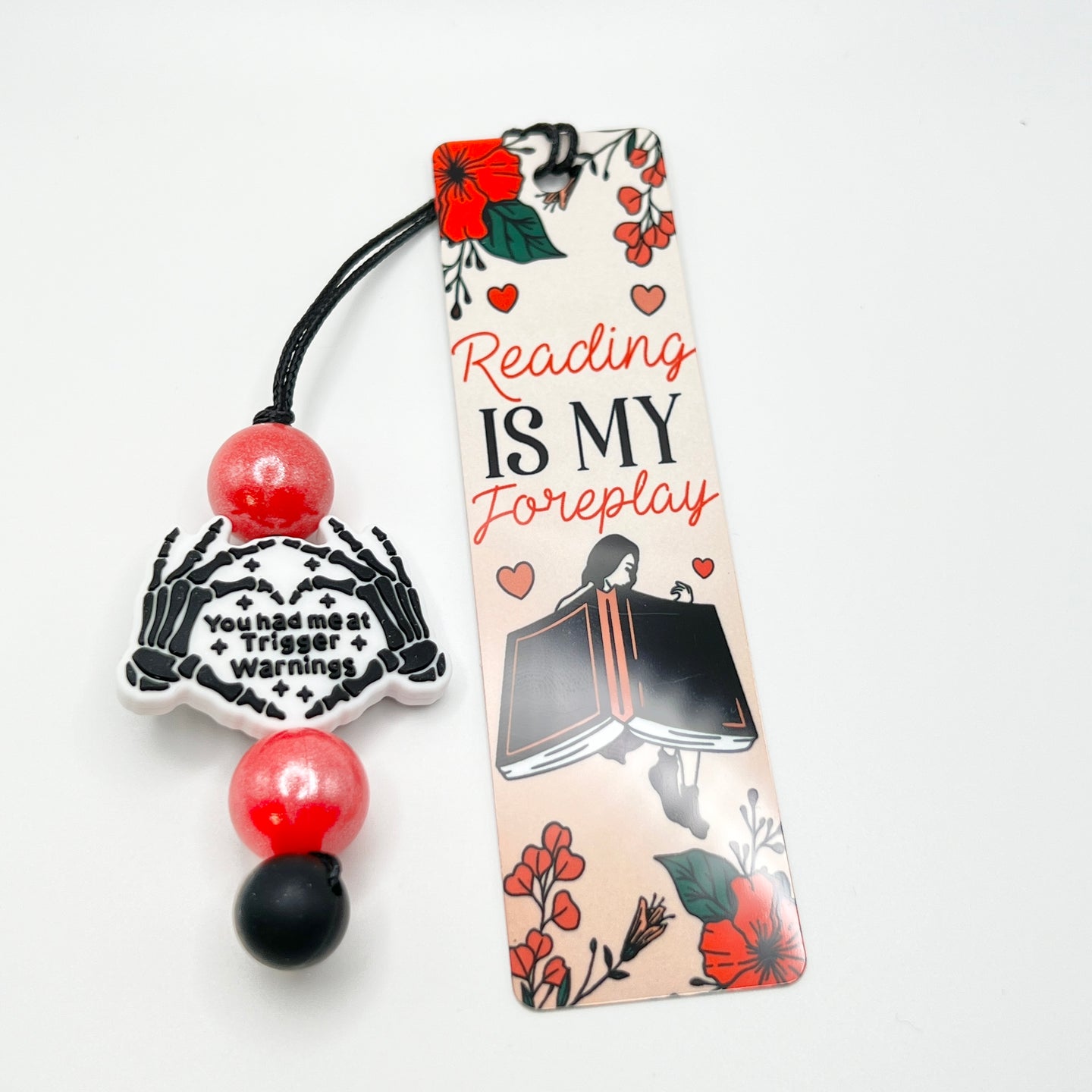 Reading Foreplay Bookmark w/Beads